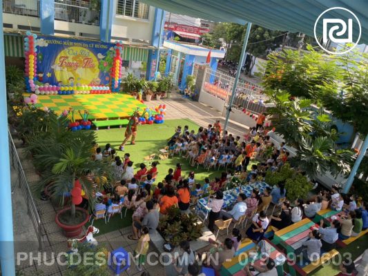 Vui tết trung thu trường mầm non Dạ Lý Hương