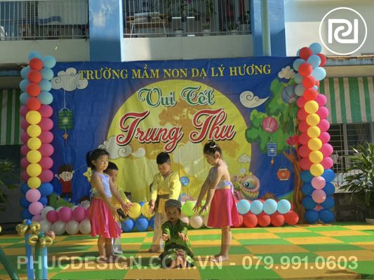 Vui tết trung thu trường mầm non Dạ Lý Hương