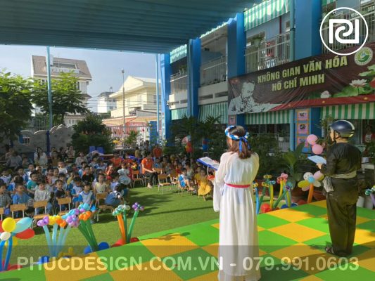Vui tết trung thu trường mầm non Dạ Lý Hương