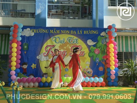 Vui tết trung thu trường mầm non Dạ Lý Hương