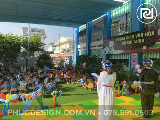 Vui tết trung thu trường mầm non Dạ Lý Hương