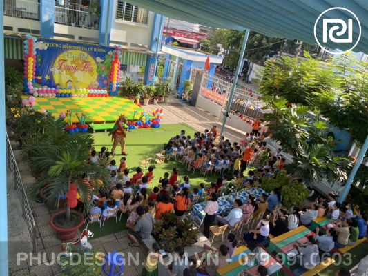 Vui tết trung thu trường mầm non Dạ Lý Hương