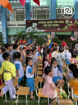 Vui tết trung thu trường mầm non Dạ Lý Hương